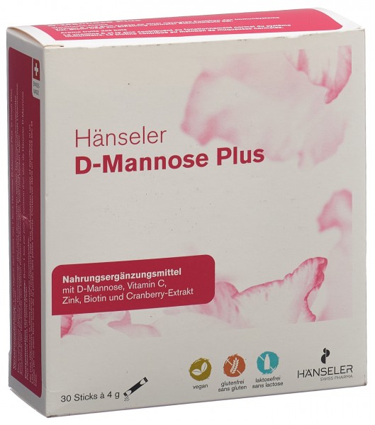 HÄNSELER D-Mannose Plus 30 Stick 4 g