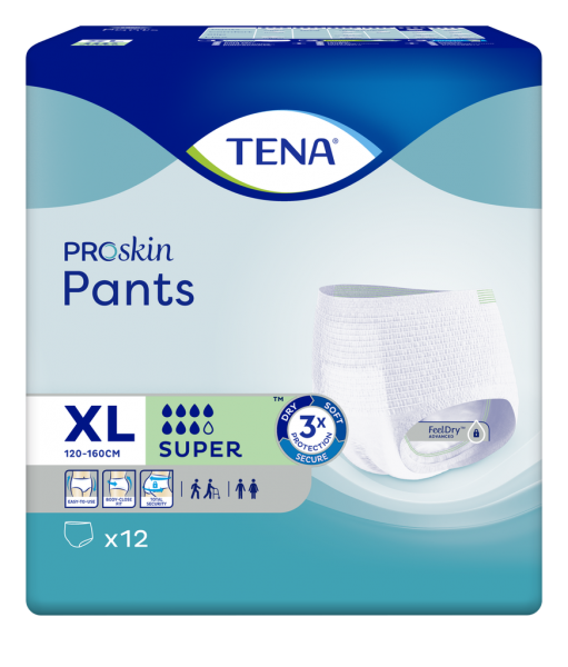TENA Pants Super XL Spitalsort 12 Stk
